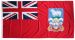 1.25yd 45x22.5in 114x57cm Falkland Islands red ensign (woven MoD fabric)